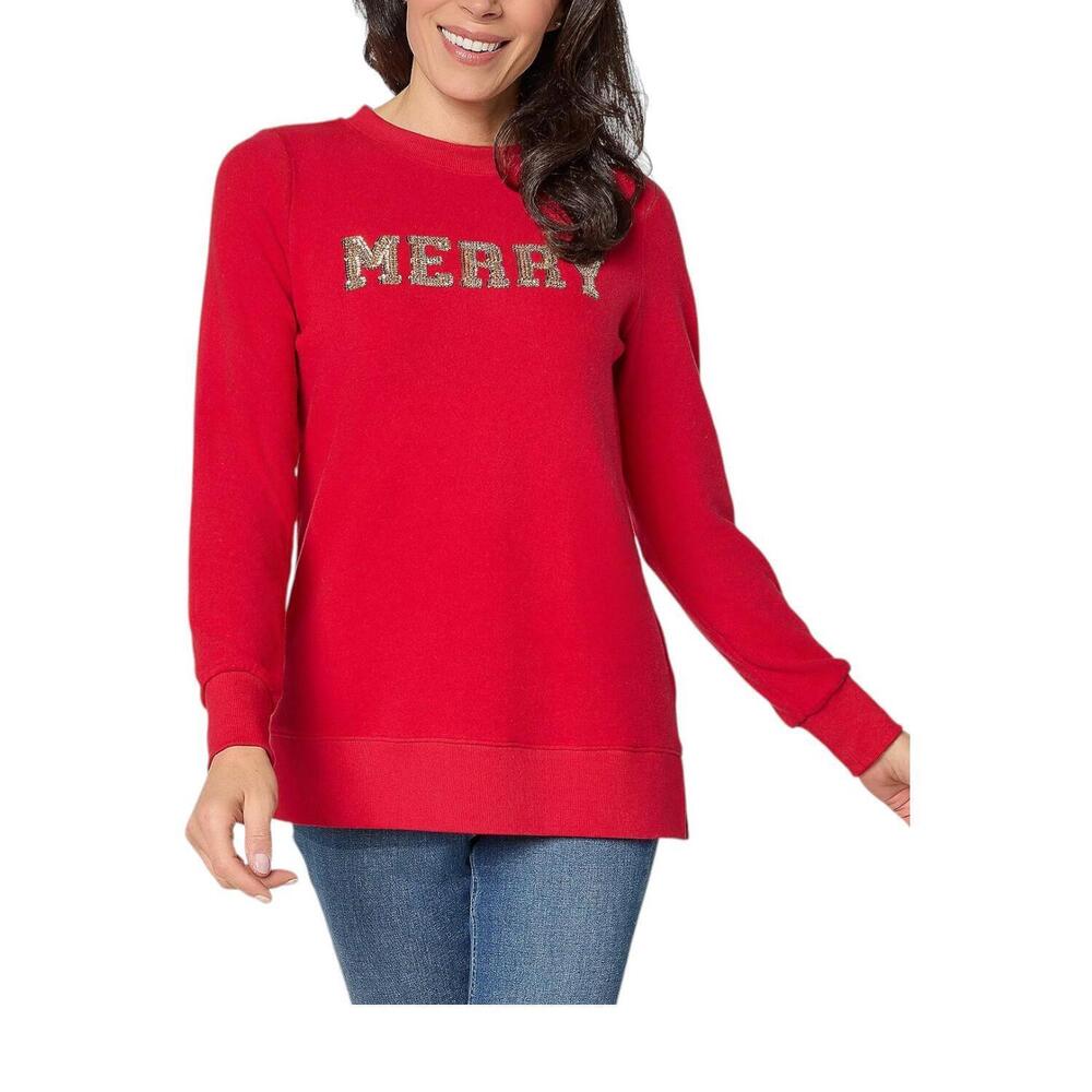 Jingle Belles by Kim Gravel Women's Golden Girls Holiday Sweater Red - Regular